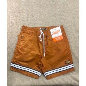 Seager Company Men's Orange Everyday Trunks Size 32 Swim Trunks Shorts